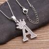 Nidin Luxury A-Z Crown Alphabet Pendant Chain Necklace Punk Style Lucky Initial Name Jewelry Fine Party Wedding Birthday Gift