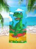 Cool Skateboarding Tyrannosaurus BeachTowel-Ultra Fine Fiber,fast Drying,super Absorbent,dinosaur Enthusiast Dinosaur Bath Towel