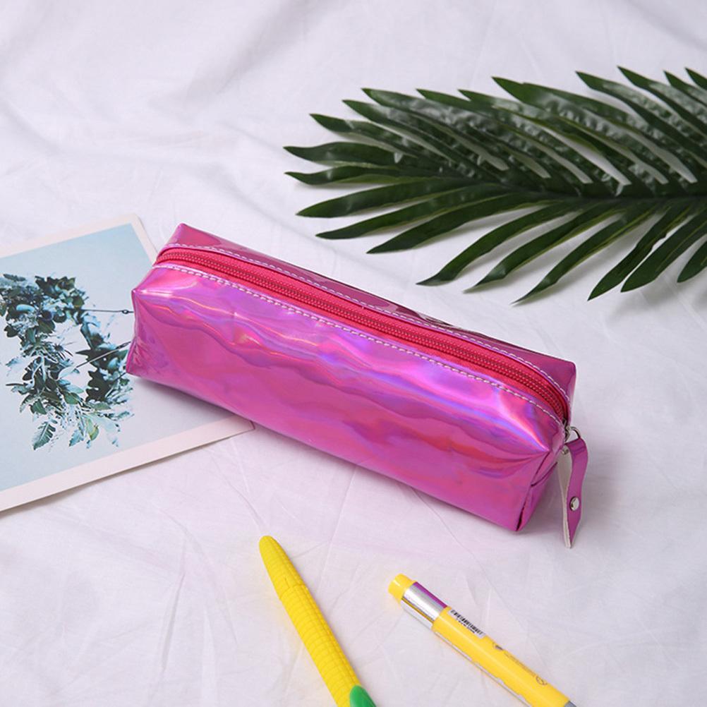 Gold Pencil Case Glitter Pen Bag Pouch Flexible Exquisite Craftsmanship Student Travel Gift Pencil Case