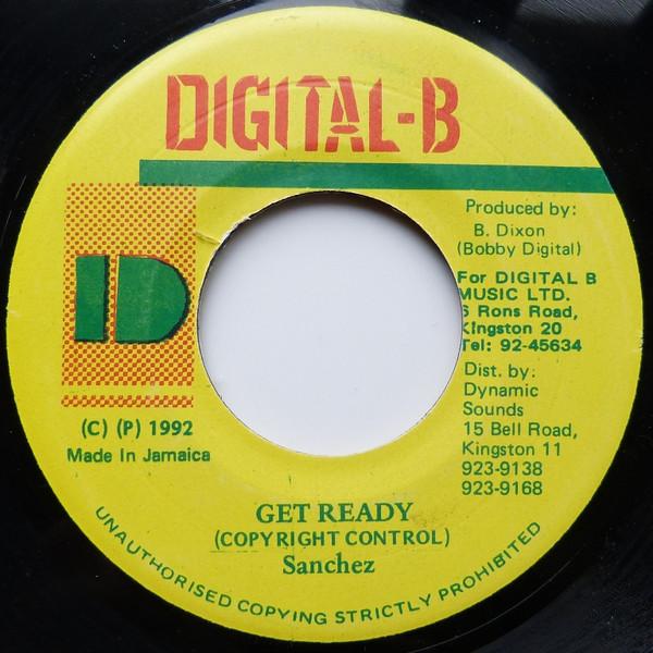 7inch Record SANCHEZ - Get Ready NONE Digital-B 1992 Jamaica Reggae, Ska & Dub Used
