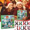 Weihnachts-Baumwollsocken Countdown-Kalender Lustige Schneemann-Socken Socken Adventskalender-Set für Erwachsene Adventsbox Feiertagsgeschenk