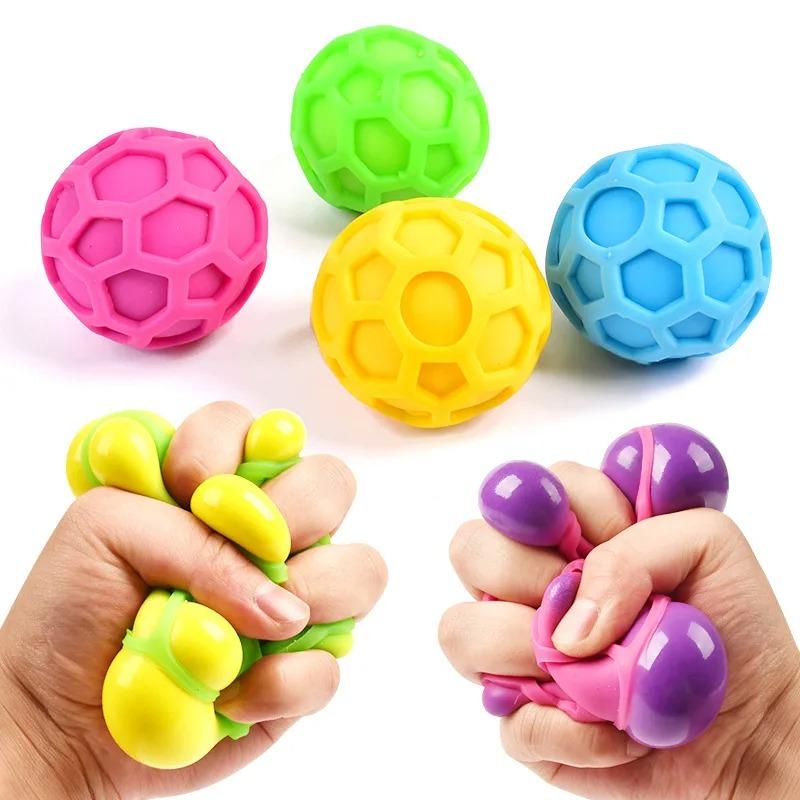 Bunter Entlüftungsball, sicheres Quetschspielzeug, entzückender Anti-Stress-Ball, TPR-farbiges Entlüftungsball-Spielzeug, Quetschspielzeug, Stress abbauen