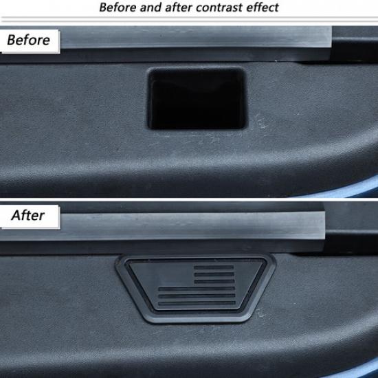 2XBlack Truck Bed Stake Hole Cover Protect Plugs Cover For Dodge Ram 1500 18+