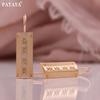 PATAYA 585 Rose Gold Color Rectangle Cut Flowers Earring