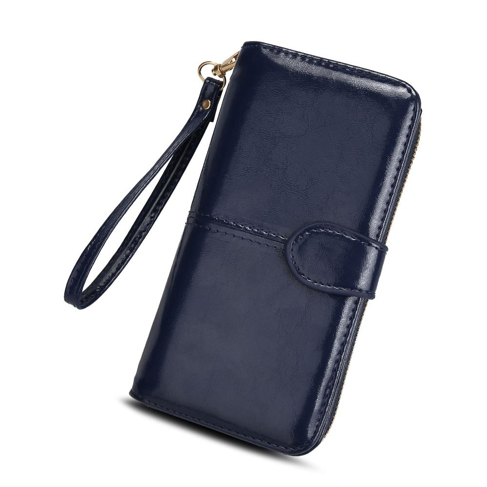Wallet Women's Retro Mobile Phone Bag Long Zipper Women's Banknote Clip Wallet Wallet