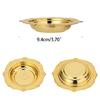Golden Tray Jewelry Display Plate Kichen Food Fruit Round Stroage Organizers