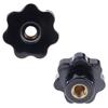 Bouton écrou de serrage à tête sept étoiles filetée femelle M4/M5/M6/M8 en plastique