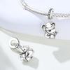 Copper Embracing Elephant Animal Beads Original Pendants Bracelet Charm Jewelry Party Diy Trendy Gifts