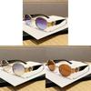 Elliptical Metal Sunglasses For Men And Women With Uv400 Protection For Fashion Sun Protection