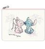 Marimo Craft Stitch Watercolor Series PVC Clear Stitch W220 X Pouch, & Angel, Approx. H160mm, MDAN-110