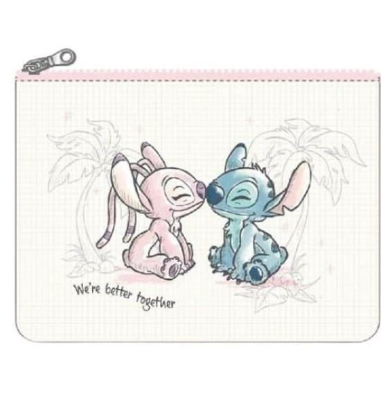 Marimo Craft Stitch Watercolor Series PVC Clear Stitch W220 X Pouch, & Angel, Approx. H160mm, MDAN-110