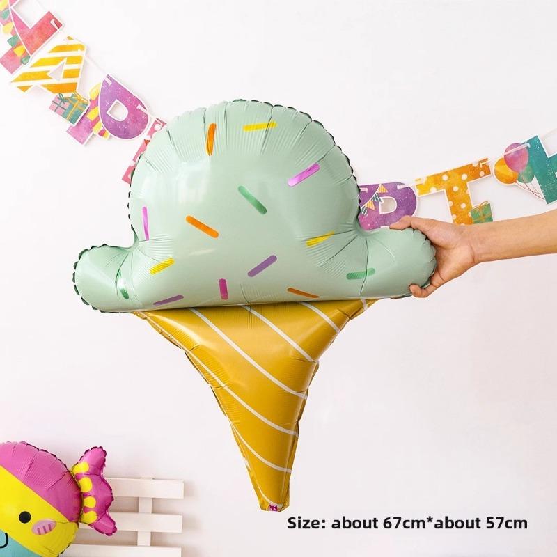 Watermelon, Fruit Cake, Balloon, Children's First Birthday, Adult Party Decoration, Doughnut, Ice Cream Balloon