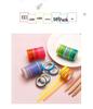 60 Solid Color Rainbow Washi Tape Set for Journaling & Decoration