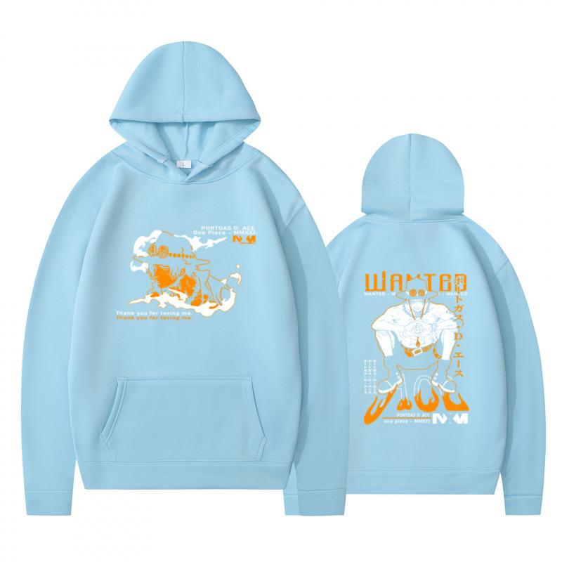 Autumn Winter Fashion Casual Hoodie Cartoon Anime Character Double Sided Printed Men's Loose Comfortable Sports Hoodie