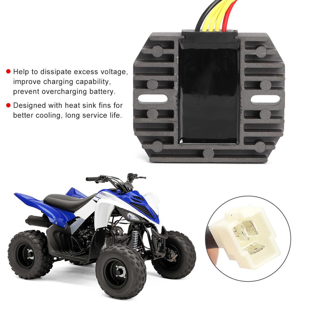Regulador de Voltaje Rectificador Apto para Yamaha Wolverine 350 YFM350 ATV