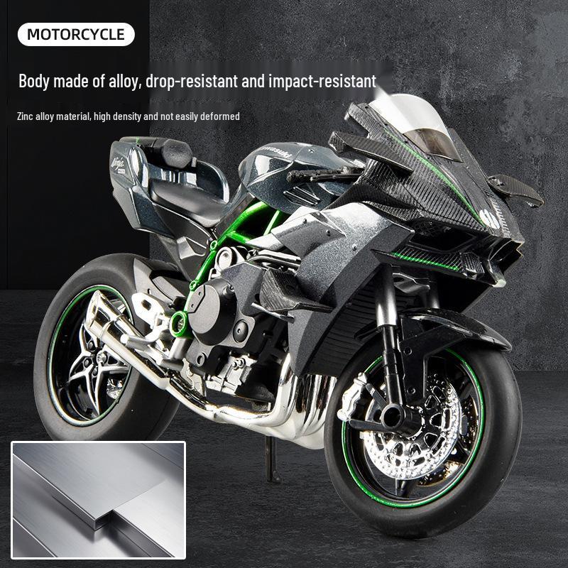 1:12 Alloy Sound Smooth Glide Motorcycle Model Toy - Kawasaki, BMW, Ducati