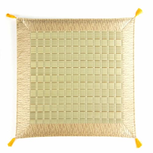 IKEHIKO Igusa Gozen Zabuton (Japanese-style Floor Cushion), Ancient Style, Approx. 70 x 70cm, Made in Japan #3101909