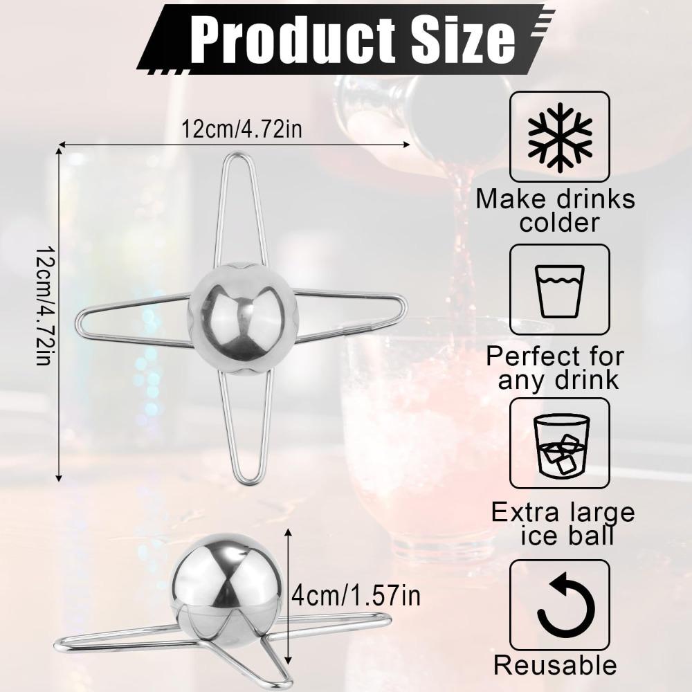 Coffee Cooling Tool, 1.57-inch Stainless Steel Coffee Cooler Ball Metal Puck Cooling Can Be Reused