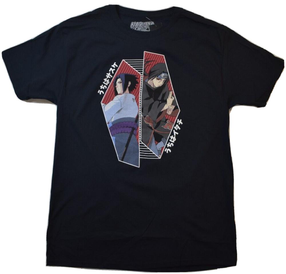 

Ripple Junction Naruto Shippuden Mens Itachi Uchiha Black Shirt M 3XL