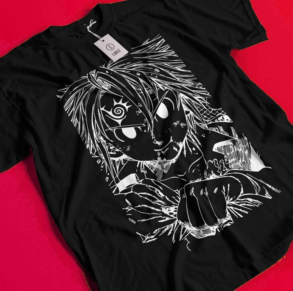

Seven Deadly Sins Shirt Meliodas T-Shirt Escanor Tshirt Elizabeth Ban Diane King BB1728 4XL