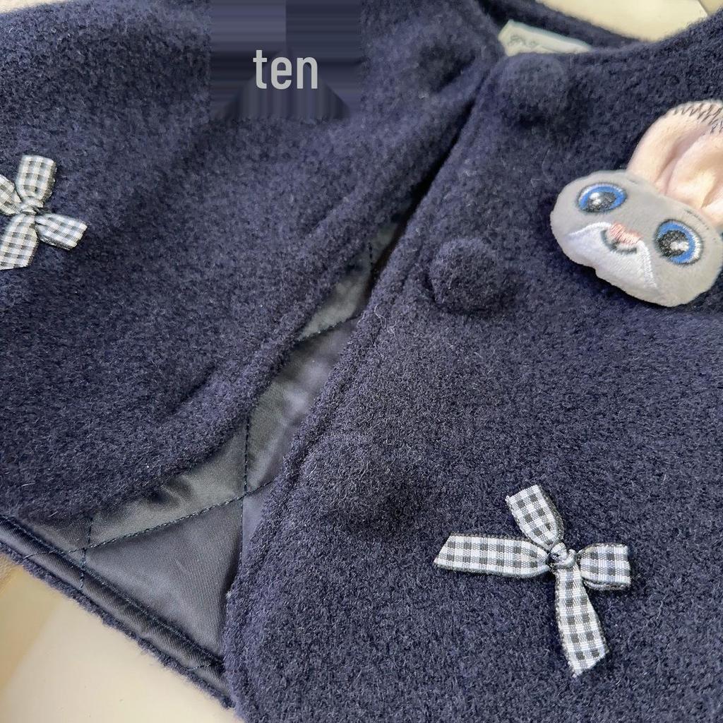 Stilvolles Mädchen Winter-Fellweste & Faltenrock Set