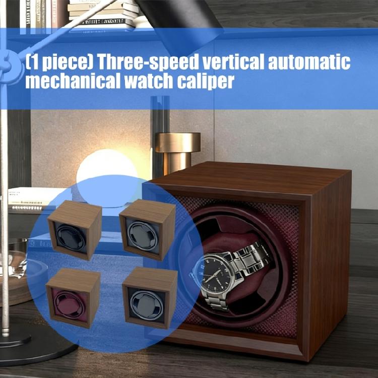Automatic Watch Winder with Three Speed Rotation Quiet Motor Performances and Soft Cushion Interior for Watch Storage