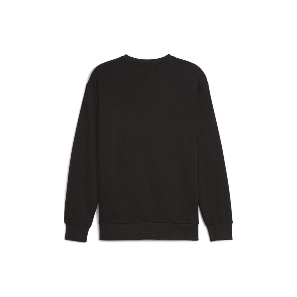 Puma American Retro Color Block Letter Design Straight Cut Crew Neck Long Sleeve Sweatshirt Men sweatshirt Black 681298-51