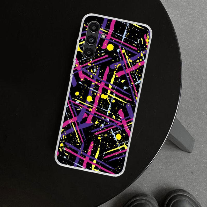 Simple Pattern Graffiti Phone Case Cover for Samsung Galaxy A17 A16 A26 A36 A56 A57 A37 A15 A25 A35 A55 A14 A24 A34 A54 A13 A23