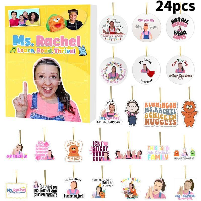 Advent Calendar Christmas Msrachel Blind Box 24 Day Countdown Kids Acrylic Gift