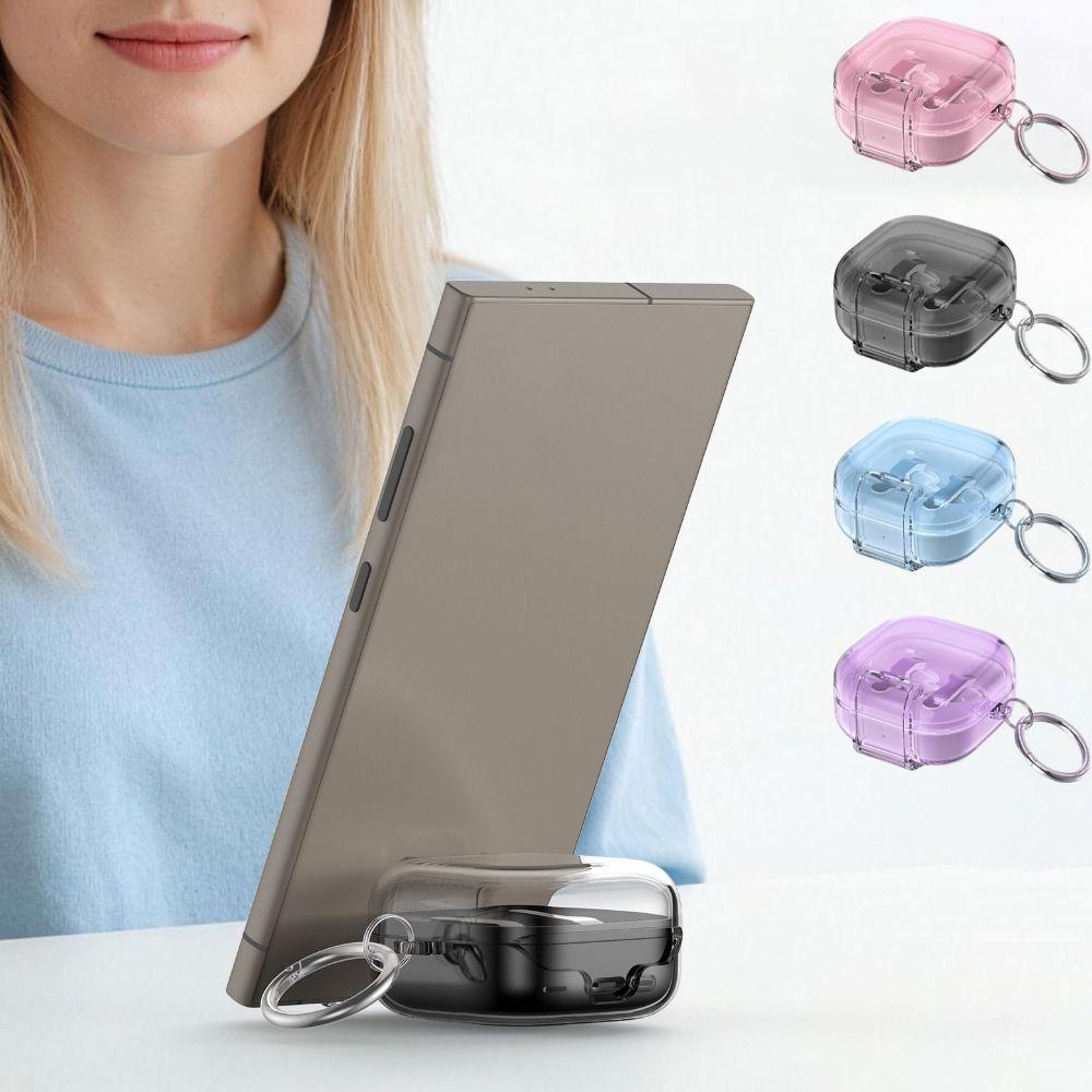 Transparent Earphone Case Full Cover Shell Earbuds Cover for Samsung Galaxy Buds4/4pro Travel
