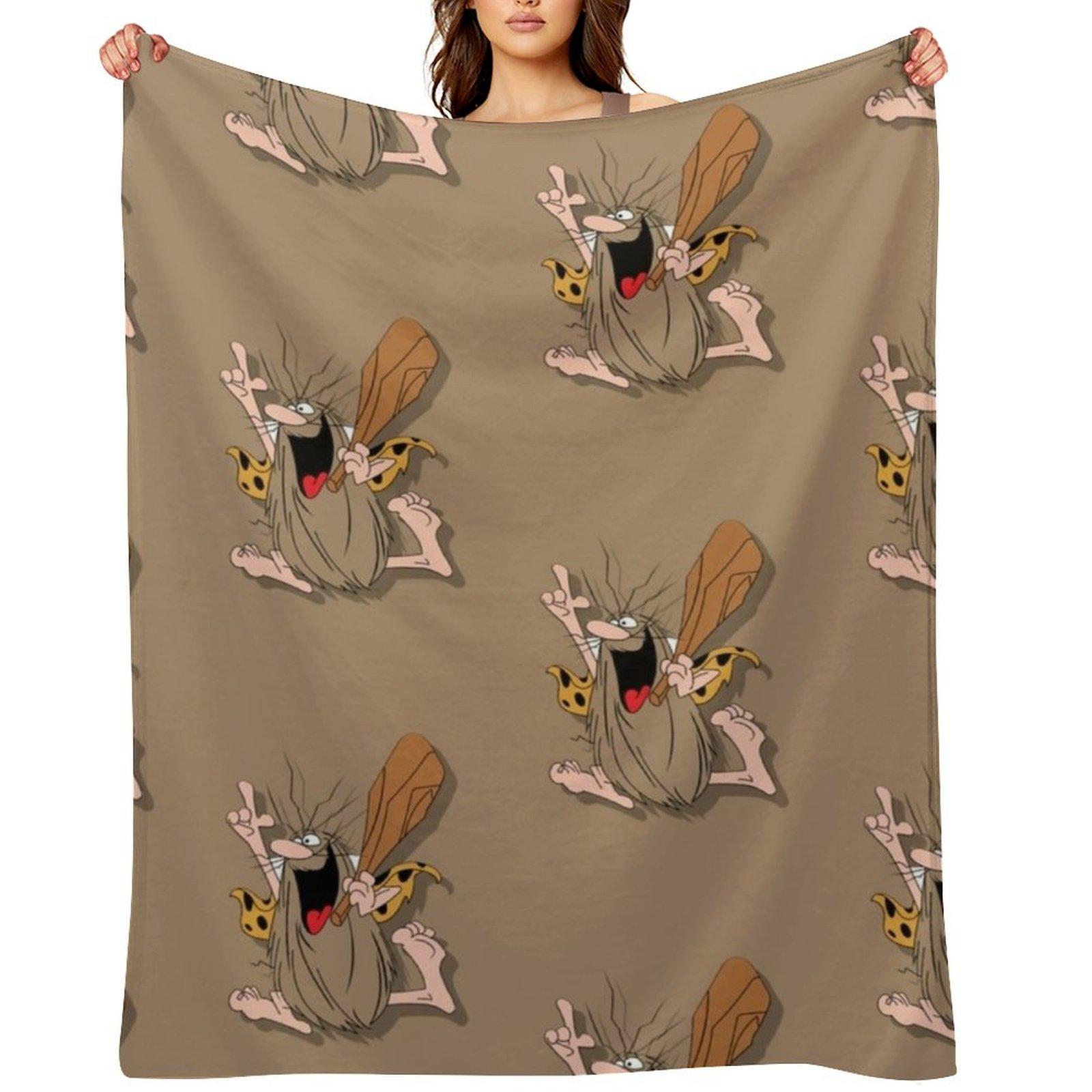 prehistoric captain Throw Blanket blankets and throws Shaggy Travel Beautifuls Blankets 30x40in