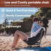 WESTTUNE Ultralight Outdoor Camping Chair 780g Lightweight Aluminum Alloy Beach Chair Mesh Chair for Backpacking Hiking Travel