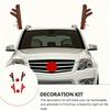 1 Set Christmas Reindeer Antlers Car Decorations Contemporary Style Featherless Festive Holiday Accessory for Xmas Vehicle Decor