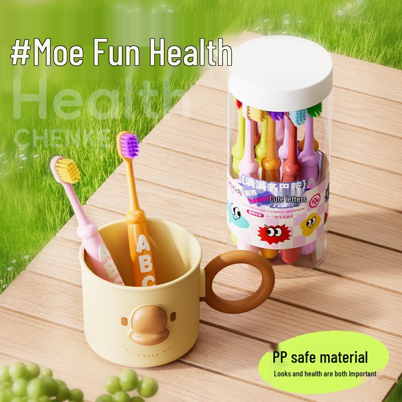 

Набір дитячих зубних щіток екстра м якості (10 пакет) для віку 3-12 років, ідеально для малюків та в період прорізування зубів.