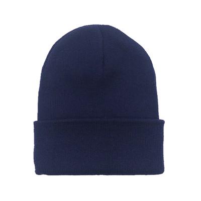 

New Autumn Winter Hat for Women Warm Knitted Beanie Fluorescent Ladies Cap Темно-синій