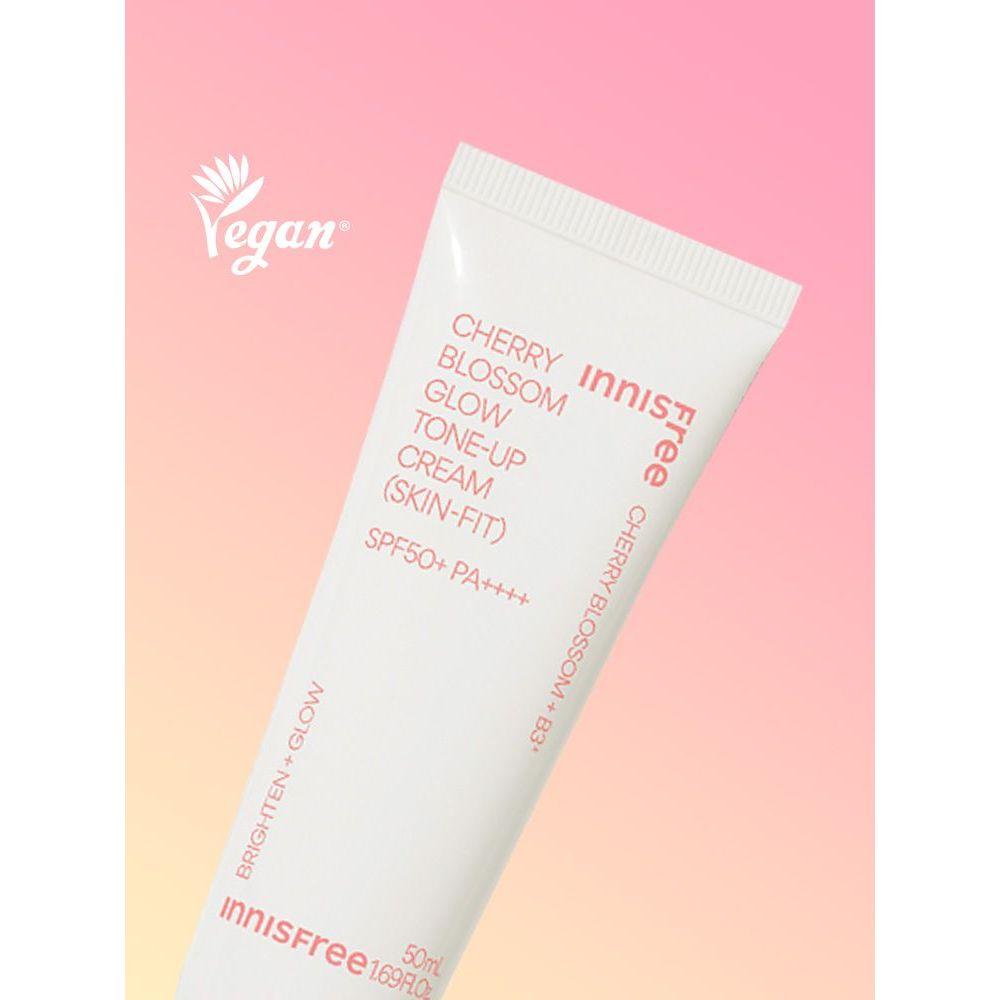 INNISFREE Jeju Cherry Blossom Skin-Fit Tone-up Cream SPF50+ PA++++ 50ml