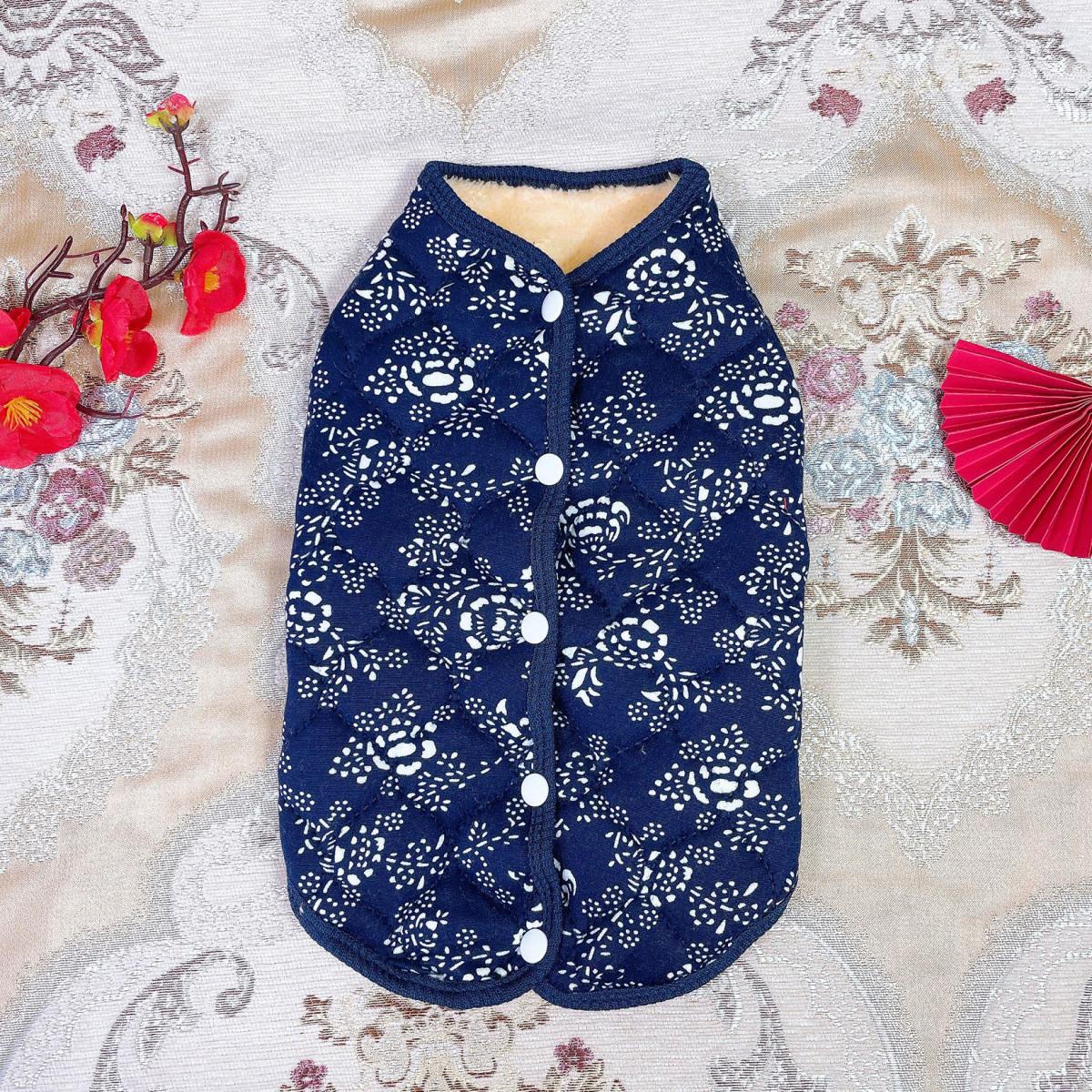 

Two feet autumn and winter vest puppy dog autumn and winter new national style old fancy teddy softer than bear go out XXL ( 15-10.5kg)