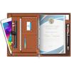 FEDUS Document File Folder Certificate Foolscap Size(Bigger Than A4 Size)4 Ring File Folder for Document Leatherette Doc