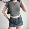 Woodpecker Women's Faux Two-Piece Round Neck Slim Fit T-Shirt