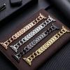Luxury Gold Watch Band Stainless Steel Women Bracelet For Apple Watch38 40 42 49 44mm 10 9 8 7 6 5 For iWatch Ultra Strap correa