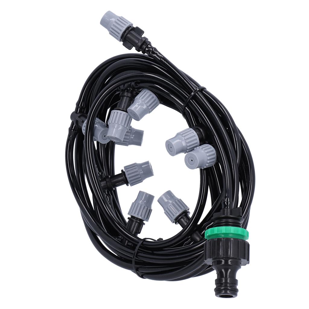 10m   32.8ft 4 7 Irrigation Hose with 10 Misting Sprayer Nozzles Garden Greenhouse Terrace Watering System