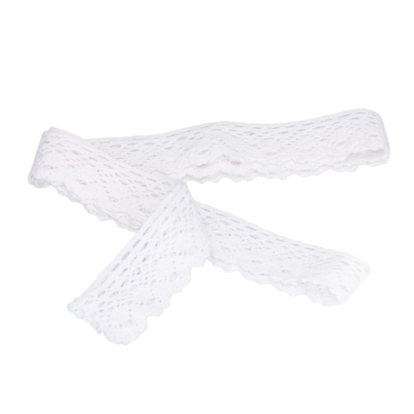 Lace Ribbon   Cotton Net 2.5cm Width 20 Yards Exquisite Lace Trim for Curtain Clothes Tablecloth Gift Decoration