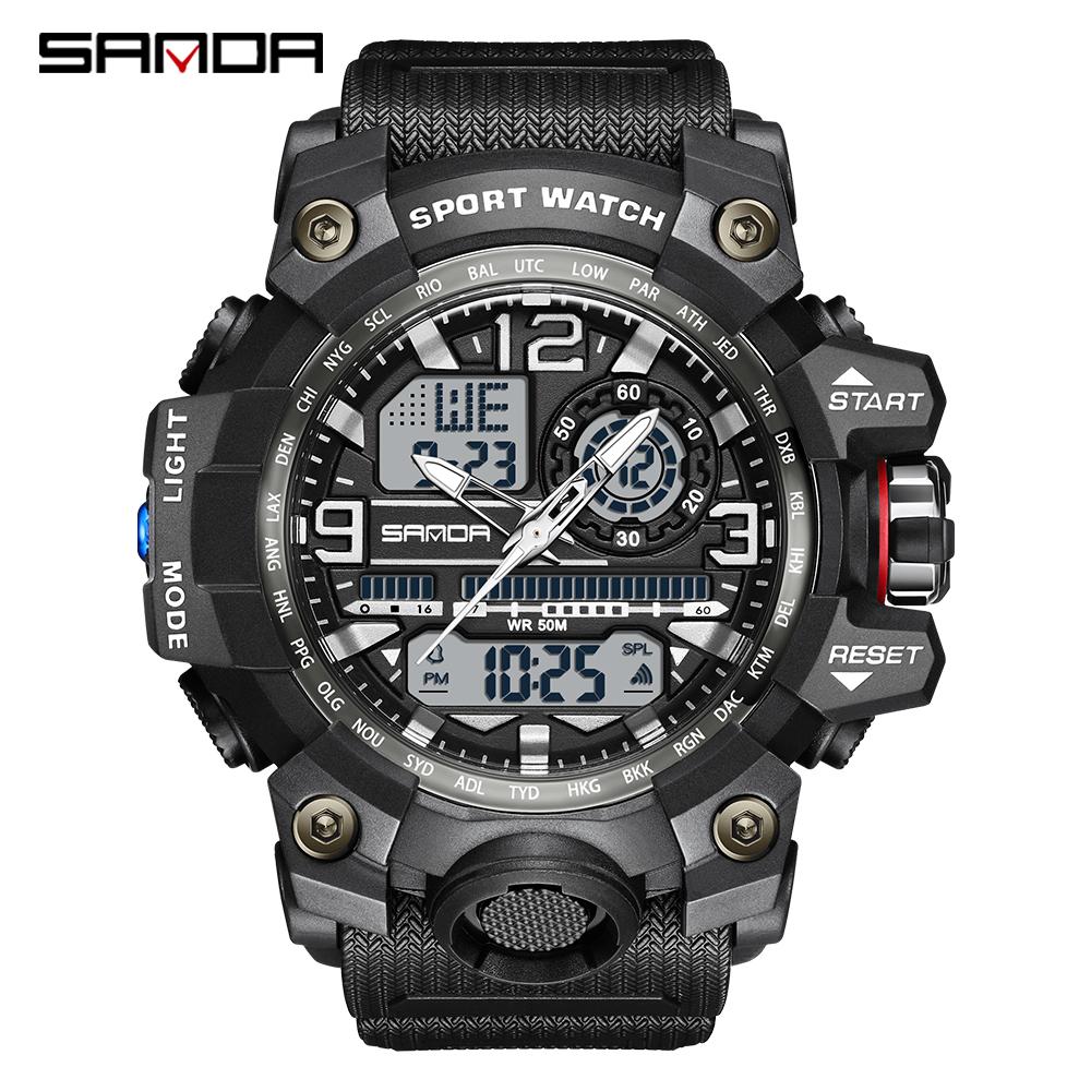 RORIOS Orologio Digitale Sportivo Unisex, 50m Impermeabile, Multifunzione Con Contapassi E Calorie