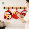 Festive Quick Drying Cartoon Hand Towel Hanging Thicken Spring Festival Towel Absorbent Soft Chinese New Year Towel Household