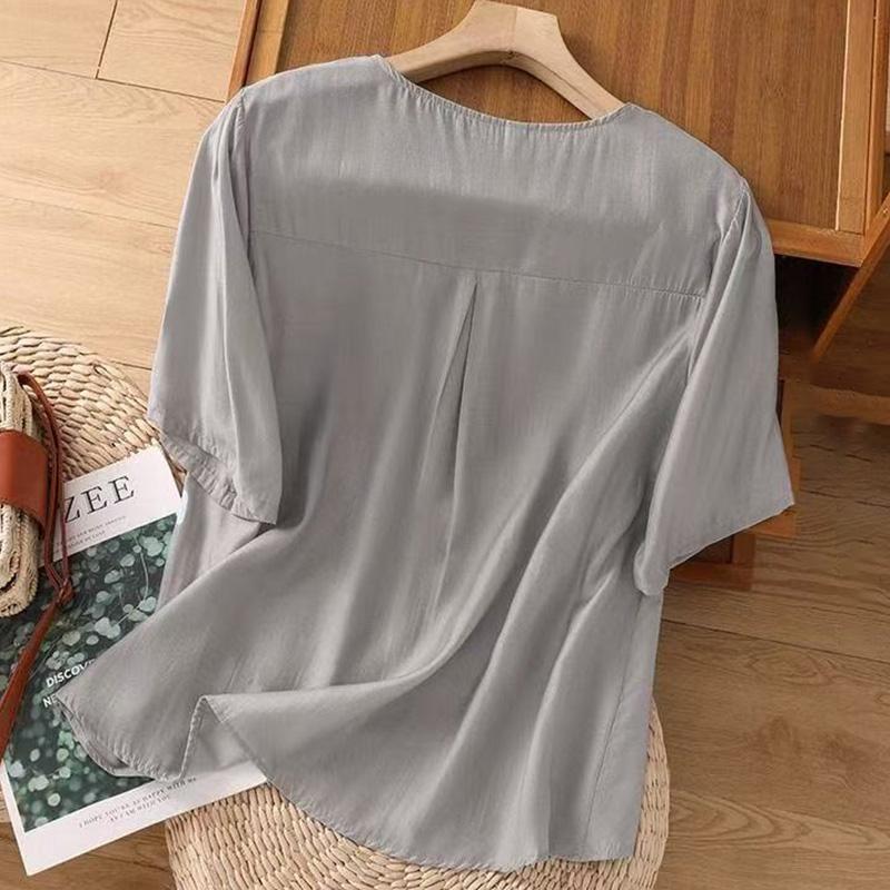 Dámské tričko Letní Velká velikost Bavlněné tričko Měkké Volné Potiskované Ležérní Pohodlné Pulovr Tričko Top