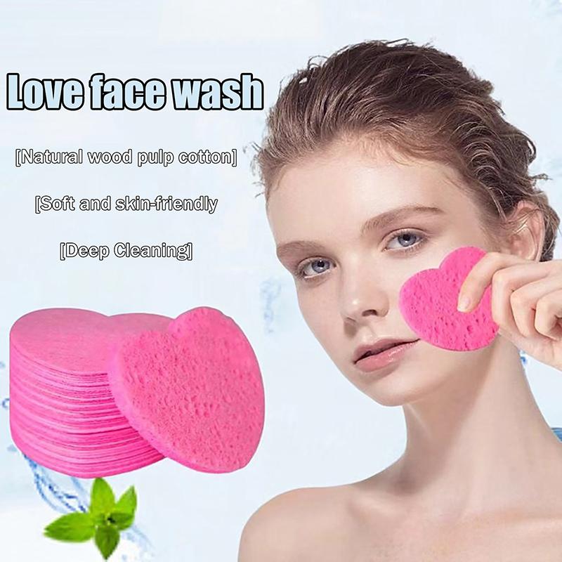 20PCS/Box Compressed Facial Sponges Cosmetic Hydrotherapy Sponge Spa Face Pads For Daily Cleansing Makeup Removal Exfoliation