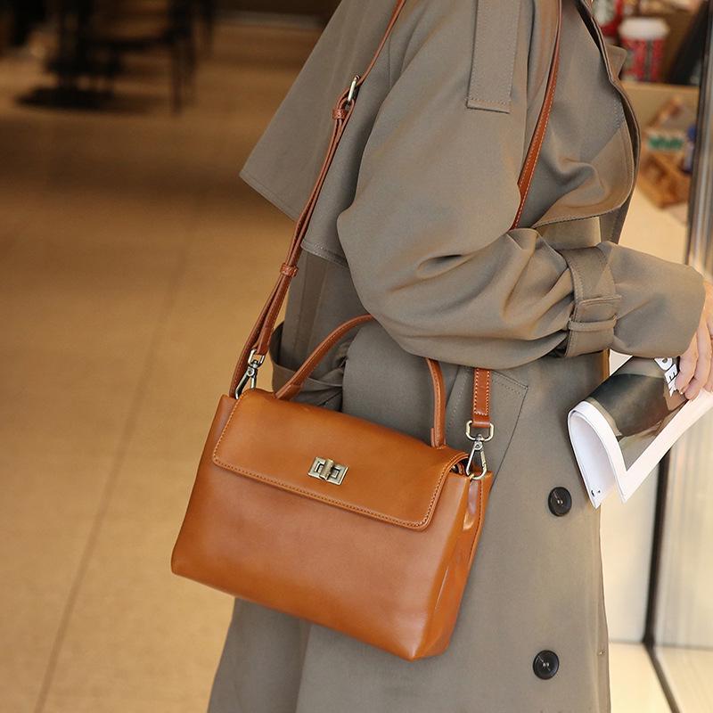 2024 Women's Genuine Leather Shoulder and Messenger Bags - Stylish, High-End Handbags