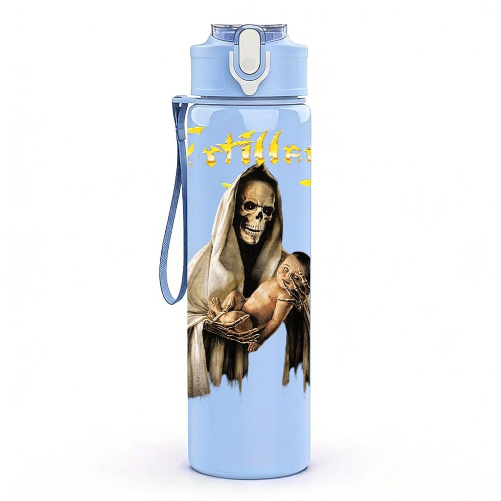 1PC Female Figure Art 750ml sports water bottle leakproof straw lid outdoor office home