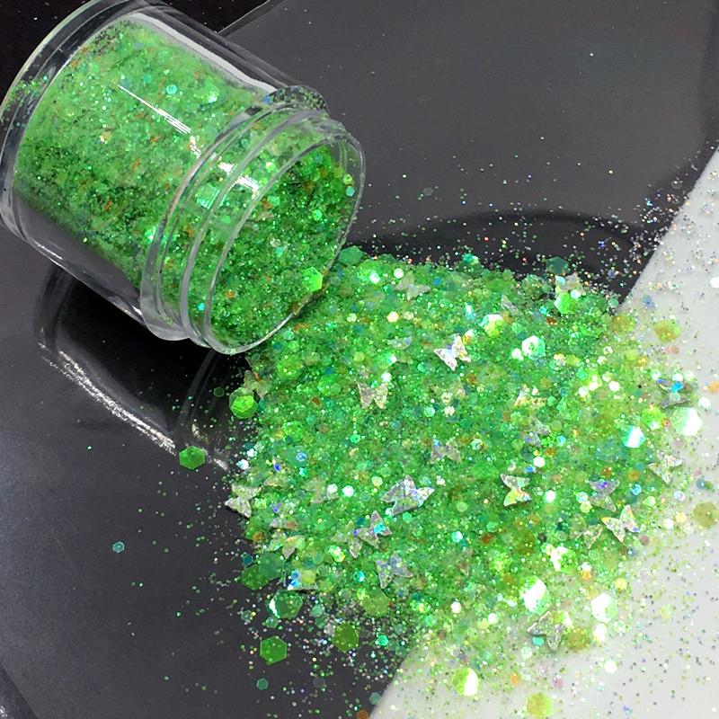 10ml/Box Glitter Epoxy Resin Fillings Mix Colorful Glitter Sequins Materials for DIY Epoxy Resin Mold Crafts Nail Art Fillers