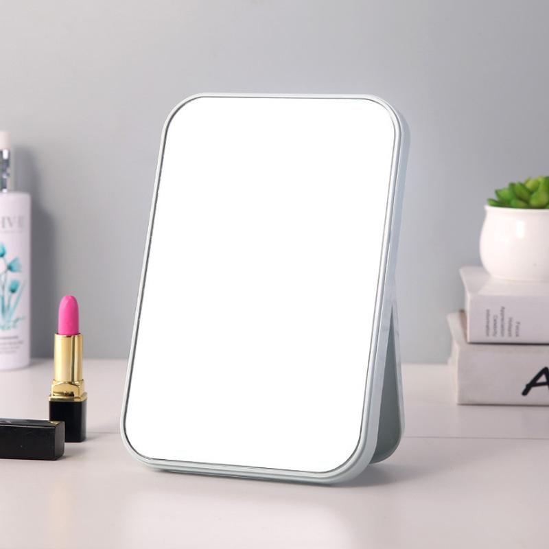 Portable Large Square Princess Mirrors Make Up Mirror High List Size Large Makeup Mirror Desktop Plain Folding Dressing Tool